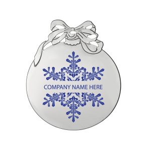 SILVER HOLIDAY BALL ORNAMENT