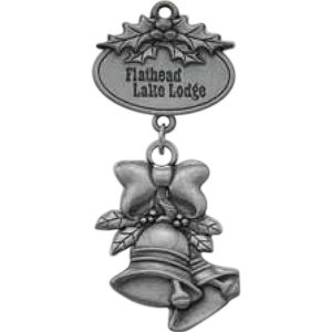 PETITE PEWTER FINISH BELL ORNAMENT