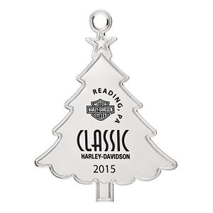 SILVER TREE SHAPED ORNAMENT